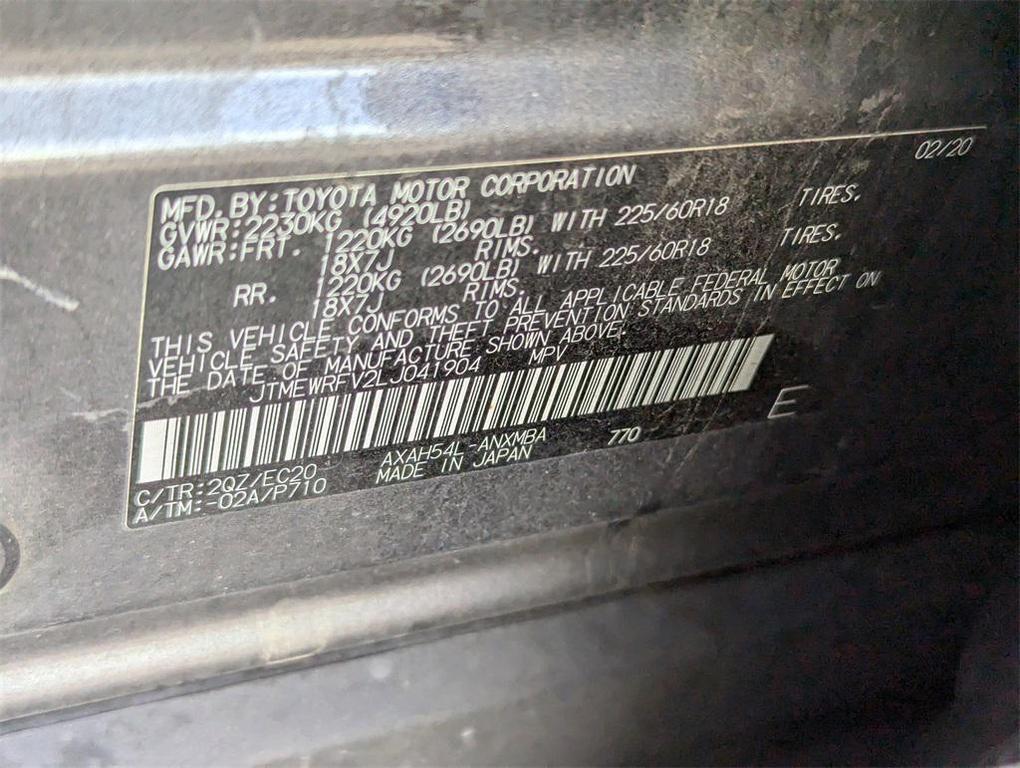 used 2020 Toyota RAV4 Hybrid car, priced at $27,500