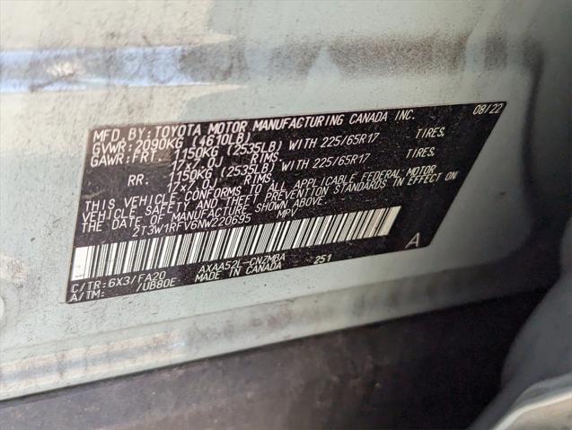 used 2022 Toyota RAV4 car, priced at $29,000