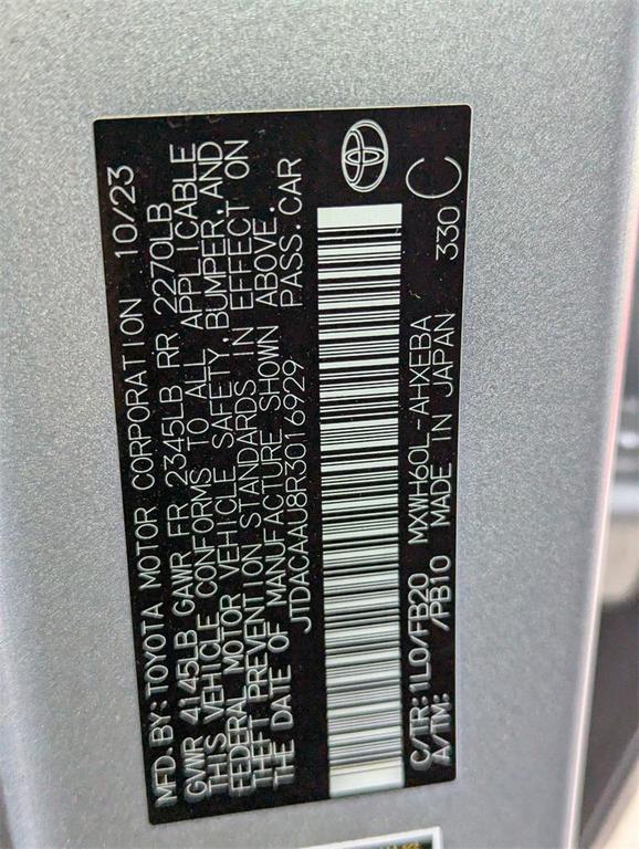 used 2024 Toyota Prius car, priced at $26,500