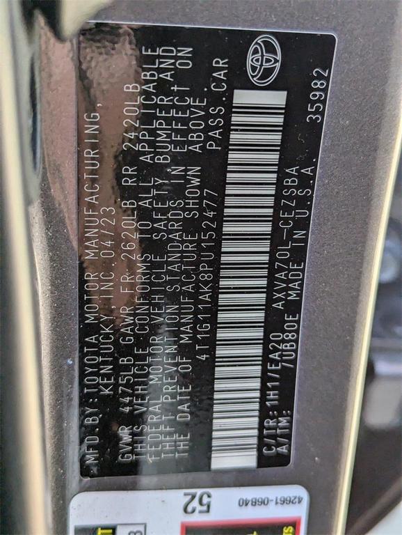 used 2023 Toyota Camry car, priced at $23,900