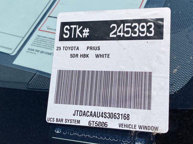 new 2025 Toyota Prius car, priced at $39,208