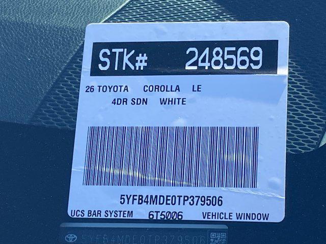 new 2026 Toyota Corolla car, priced at $26,462