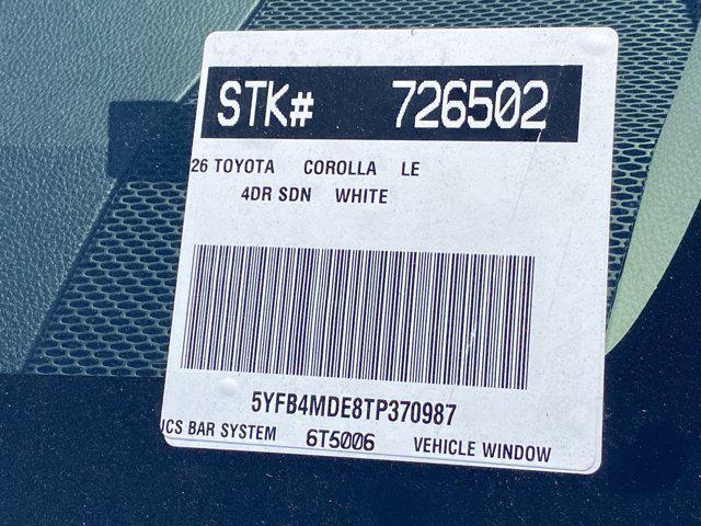 new 2026 Toyota Corolla car, priced at $24,713