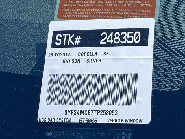 new 2026 Toyota Corolla car, priced at $27,087