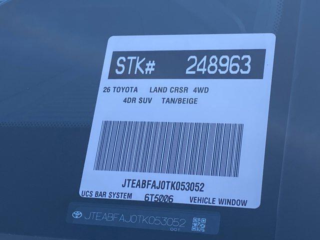 new 2026 Toyota Land Cruiser car, priced at $71,065