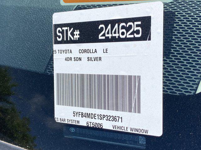 new 2025 Toyota Corolla car, priced at $24,033