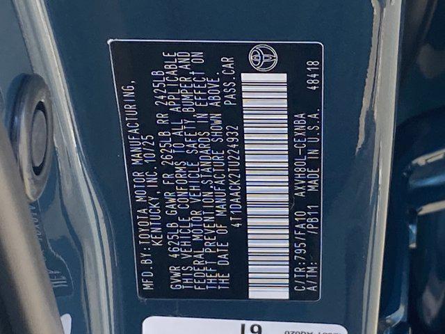 new 2026 Toyota Camry car, priced at $31,564