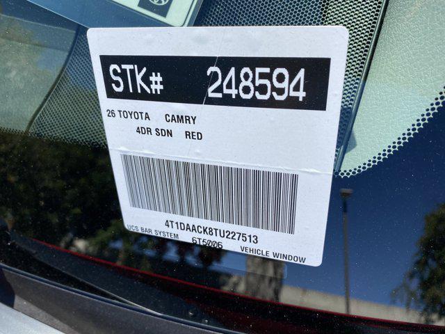 new 2026 Toyota Camry car, priced at $31,154