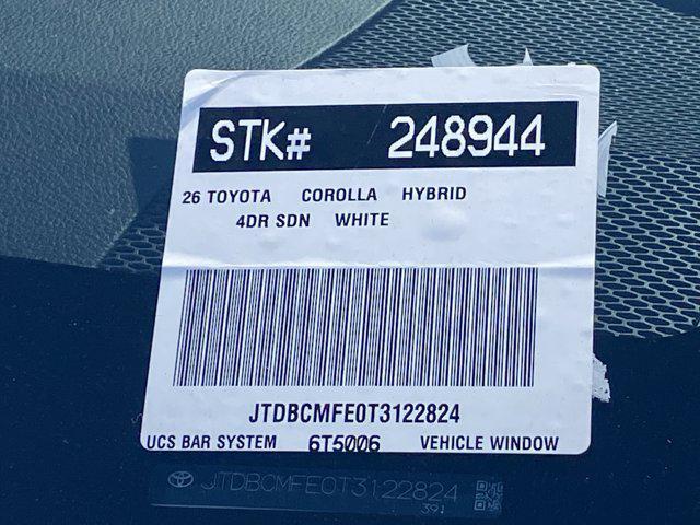new 2026 Toyota Corolla Hybrid car, priced at $26,917