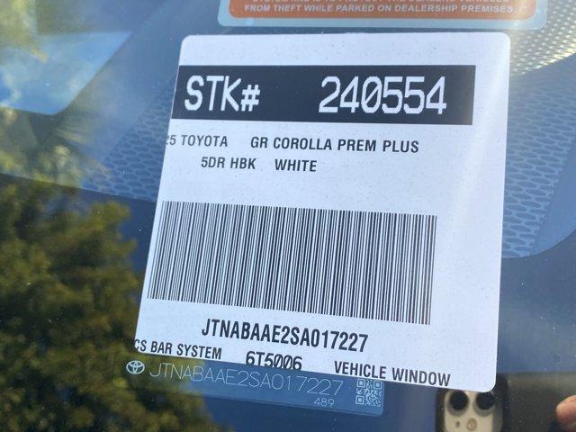 new 2025 Toyota GR Corolla car, priced at $47,983