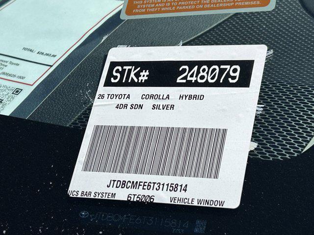 new 2026 Toyota Corolla Hybrid car, priced at $26,358