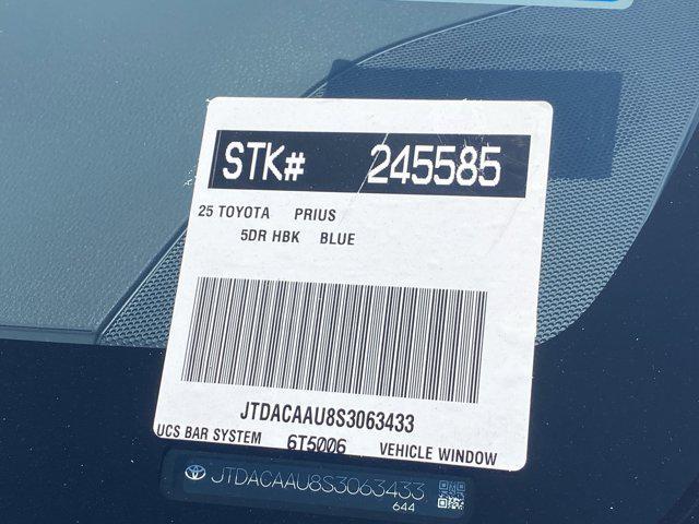 new 2025 Toyota Prius car, priced at $35,538