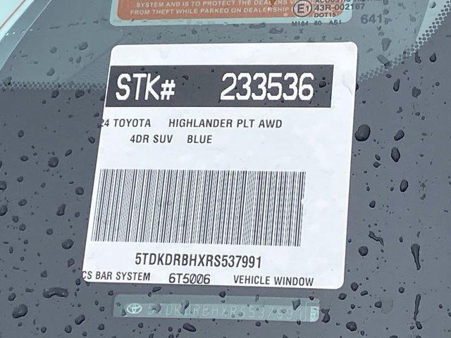 new 2024 Toyota Highlander car