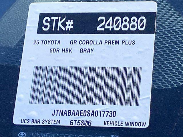 new 2025 Toyota GR Corolla car, priced at $50,305