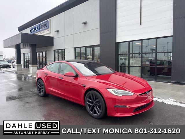 used 2021 Tesla Model S car, priced at $54,445