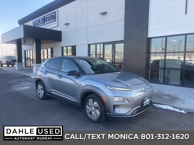 used 2021 Hyundai Kona EV car, priced at $15,589