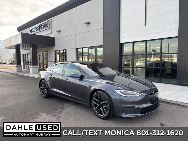 used 2021 Tesla Model S car, priced at $57,884