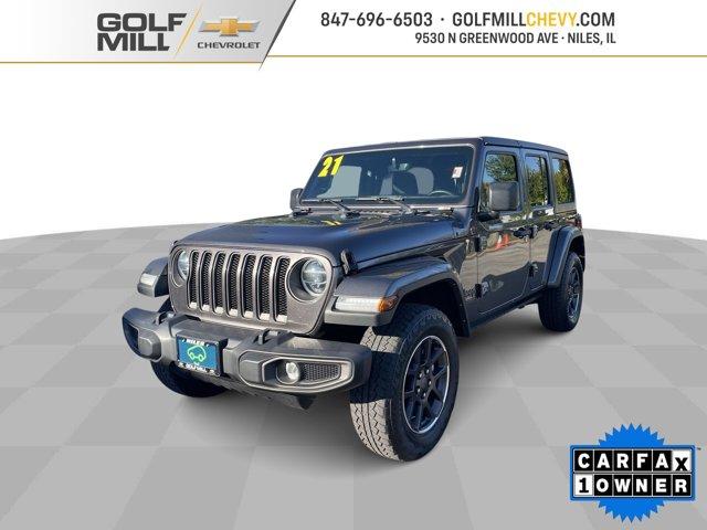 used 2021 Jeep Wrangler Unlimited car, priced at $32,537