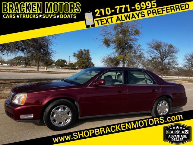 used 2002 Cadillac DeVille car, priced at $9,995