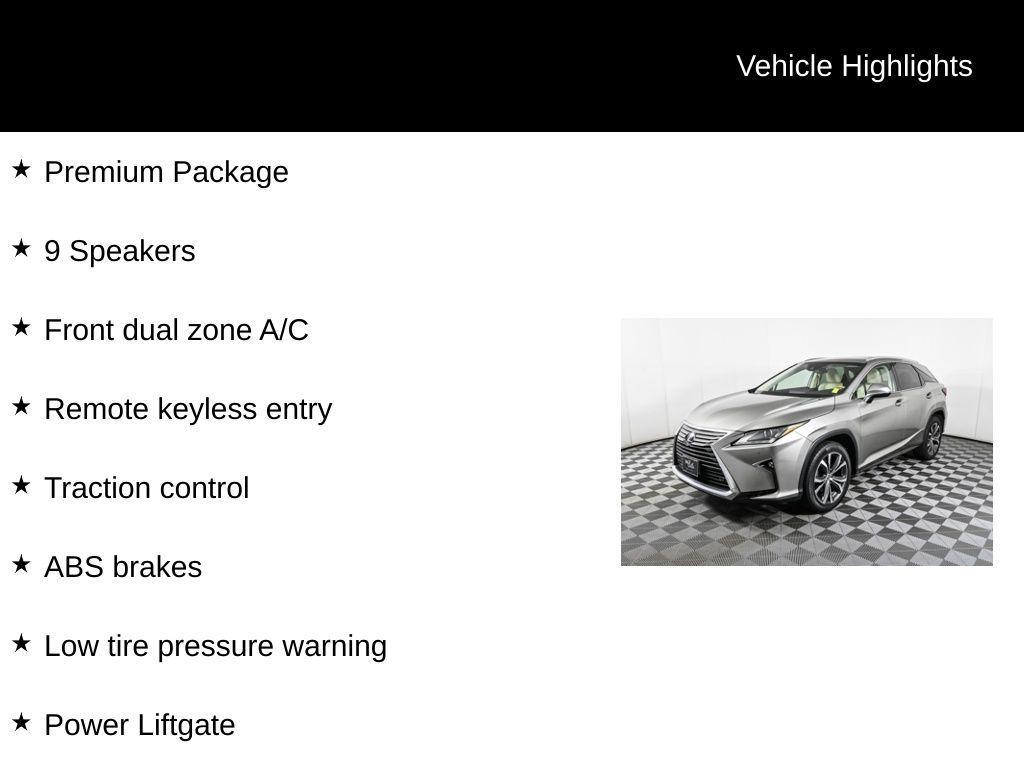 used 2017 Lexus RX 350 car, priced at $25,988