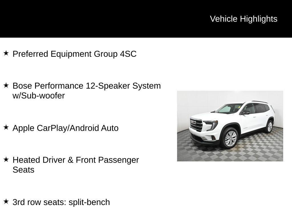 used 2024 GMC Acadia car, priced at $39,432