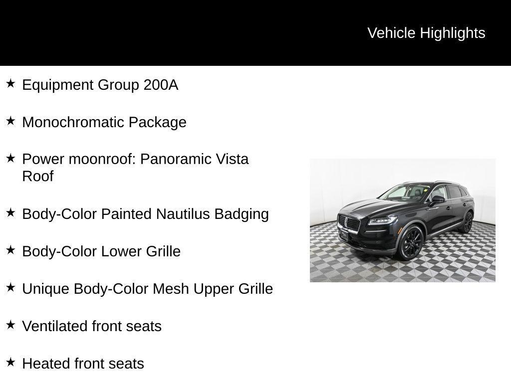 used 2022 Lincoln Nautilus car, priced at $37,960