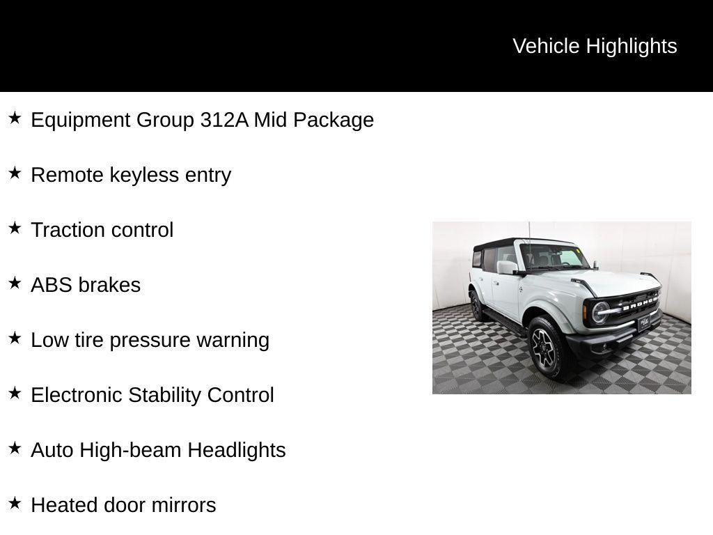 used 2023 Ford Bronco car, priced at $45,356