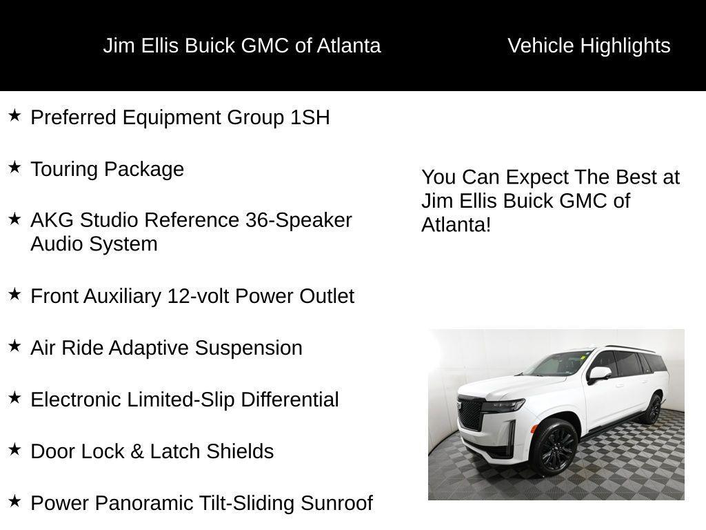 used 2023 Cadillac Escalade ESV car, priced at $80,000