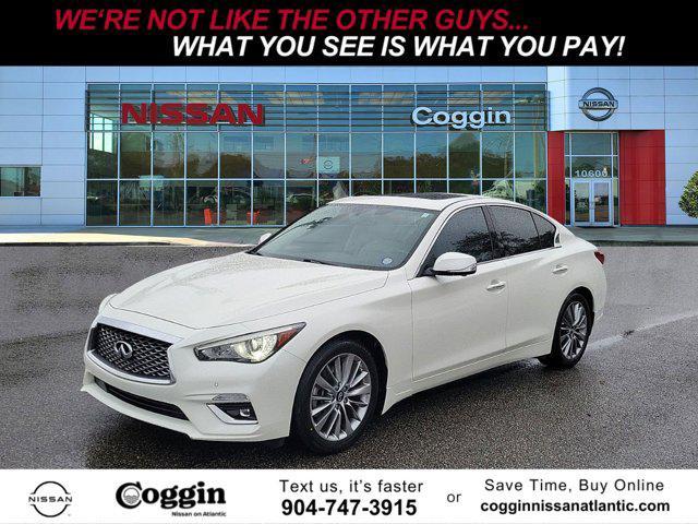 used 2022 INFINITI Q50 car, priced at $27,800