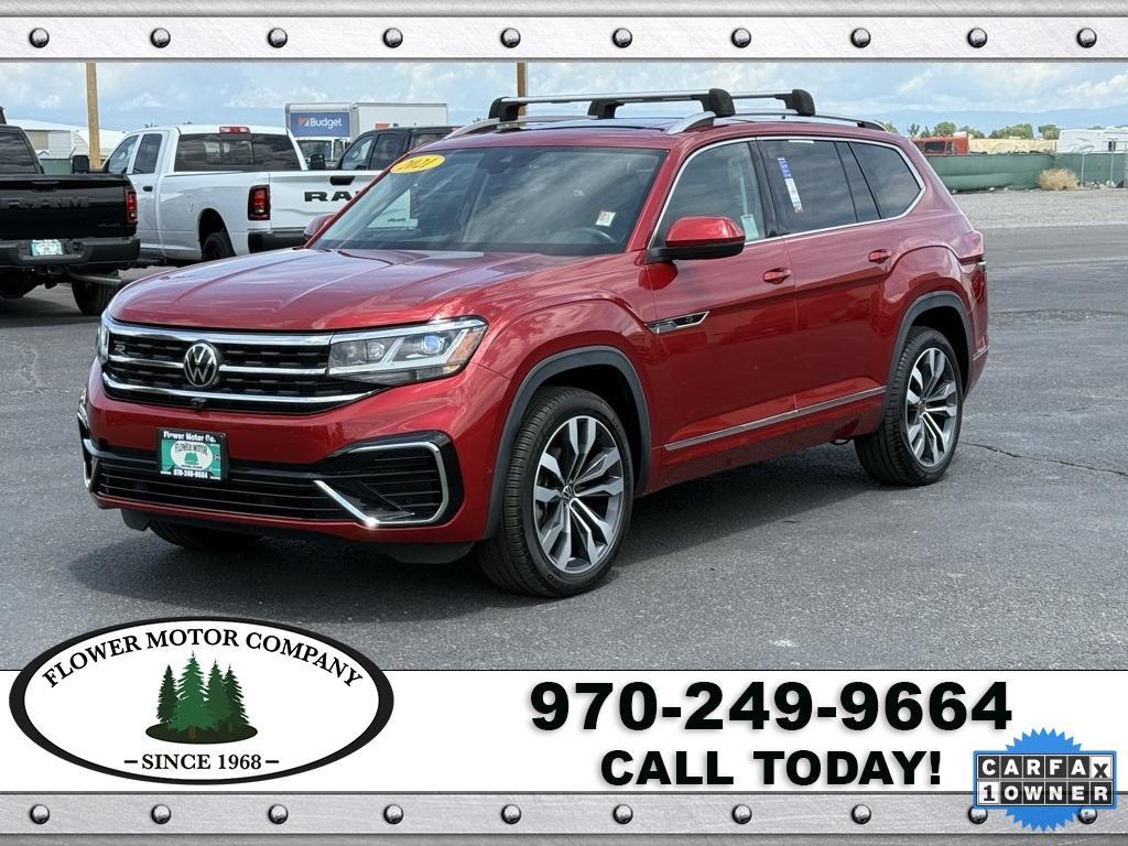 used 2021 Volkswagen Atlas car, priced at $40,000