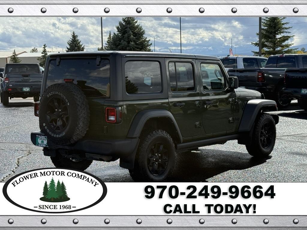 used 2021 Jeep Wrangler Unlimited car, priced at $33,485