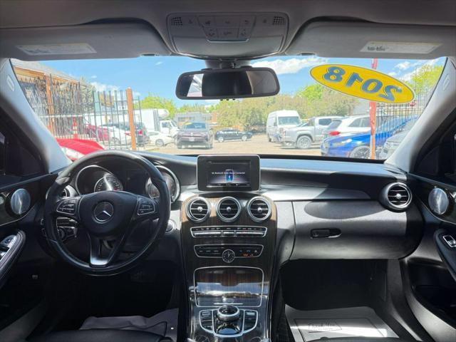 used 2018 Mercedes-Benz C-Class car, priced at $19,999