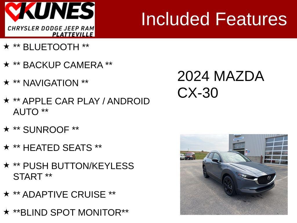 used 2024 Mazda CX-30 car, priced at $24,591