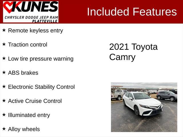 used 2021 Toyota Camry car, priced at $18,977