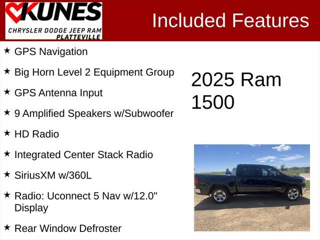 new 2025 Ram 1500 car, priced at $52,961