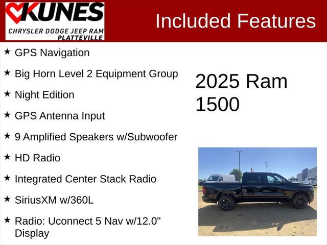 new 2025 Ram 1500 car, priced at $52,285