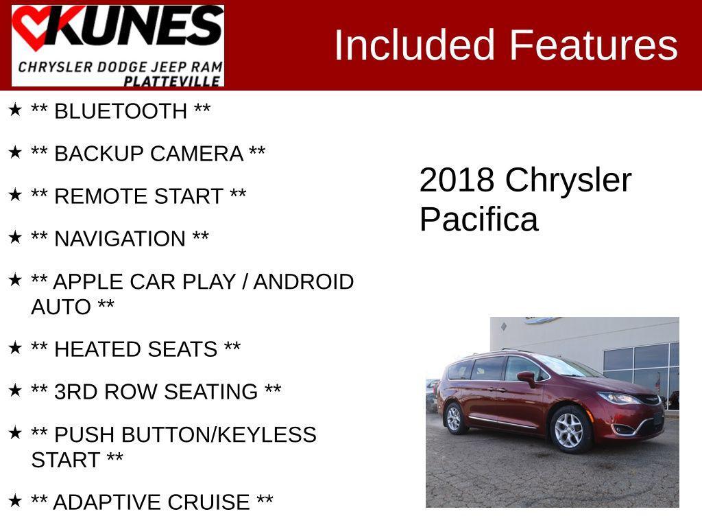 used 2018 Chrysler Pacifica car, priced at $16,677