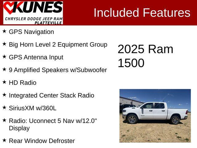 new 2025 Ram 1500 car, priced at $55,608