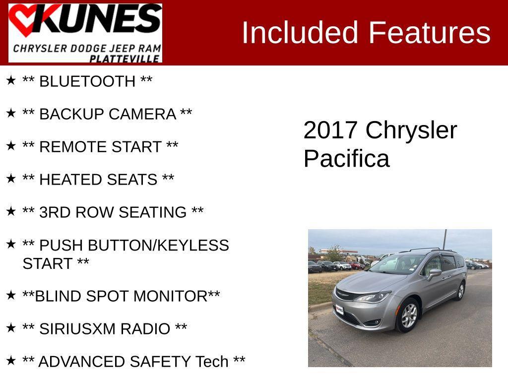 used 2017 Chrysler Pacifica car, priced at $14,653