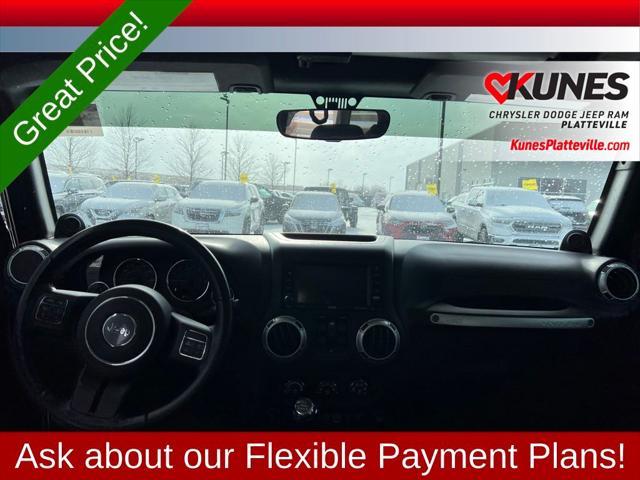 used 2012 Jeep Wrangler Unlimited car, priced at $17,477