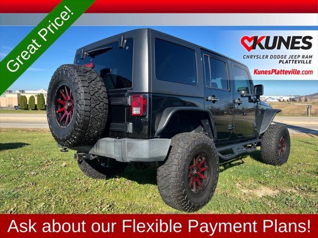 used 2012 Jeep Wrangler Unlimited car, priced at $17,477