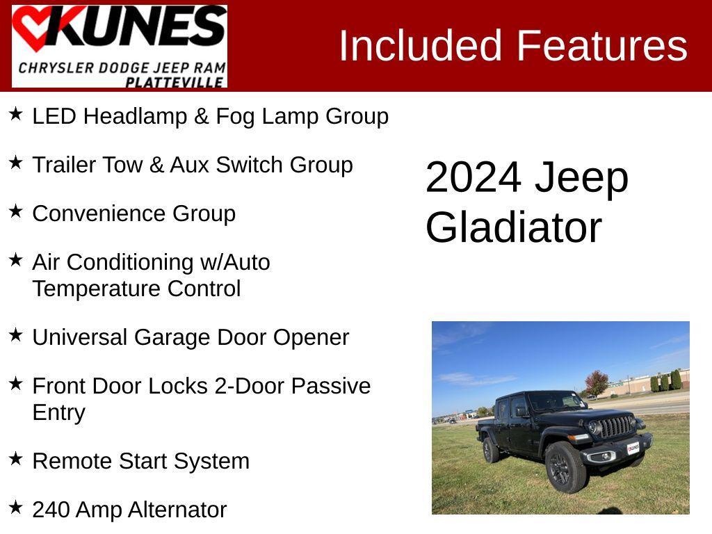 new 2024 Jeep Gladiator car, priced at $42,223