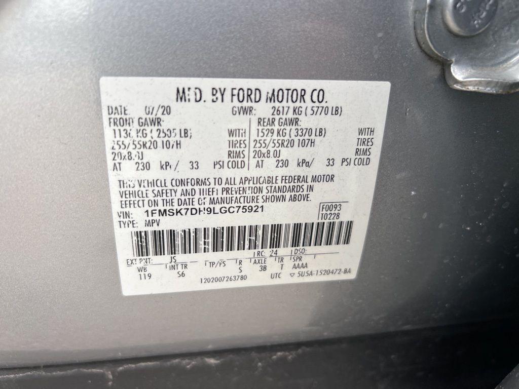 used 2020 Ford Explorer car, priced at $19,221