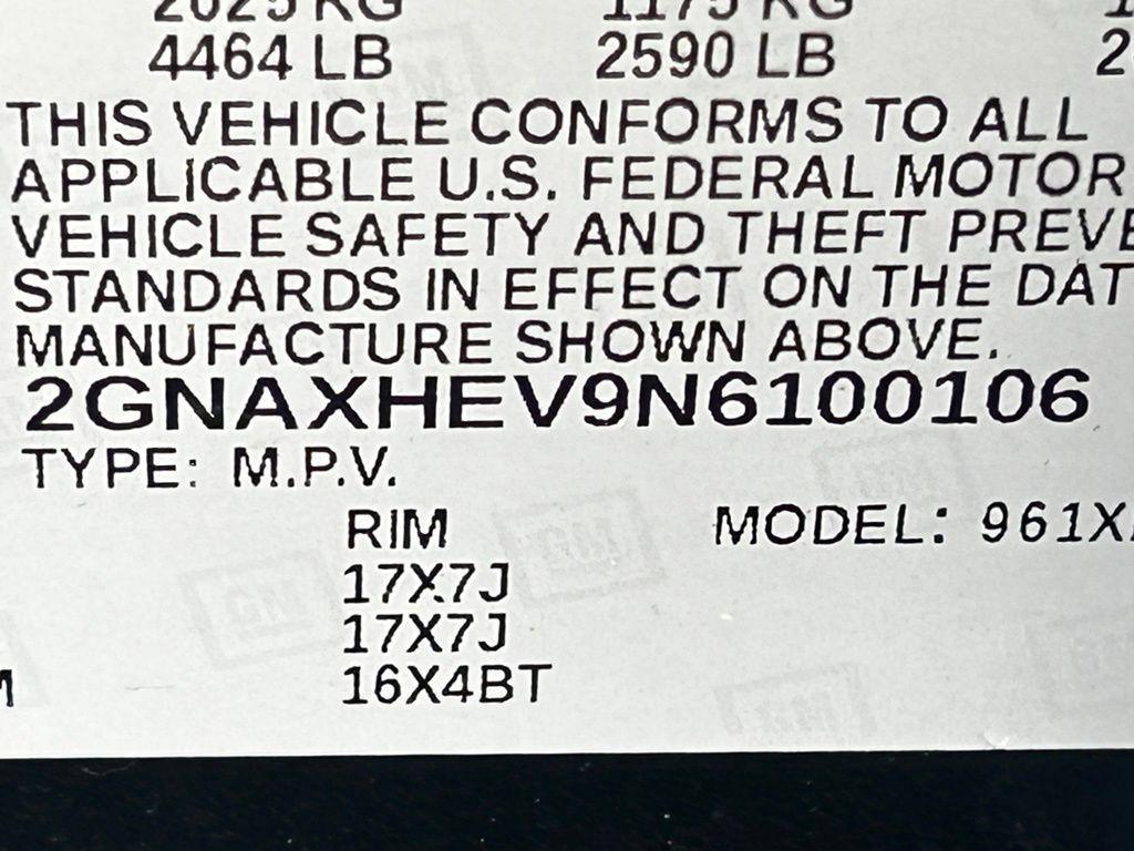 used 2022 Chevrolet Equinox car, priced at $18,417