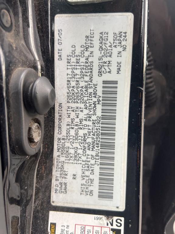 used 2005 Toyota 4Runner car, priced at $6,999