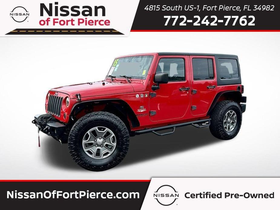 used 2015 Jeep Wrangler Unlimited car, priced at $15,658