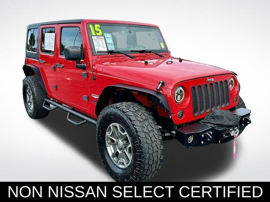 used 2015 Jeep Wrangler Unlimited car, priced at $15,458