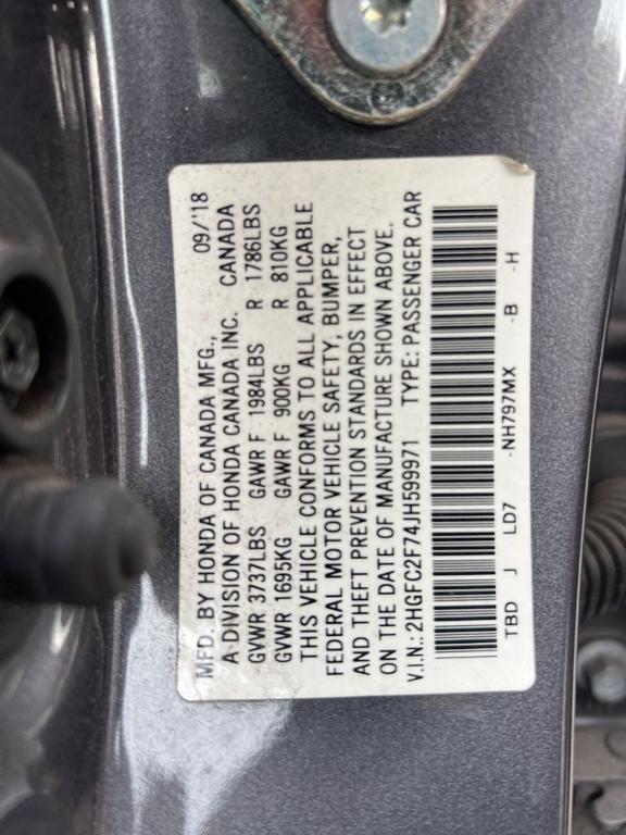 used 2018 Honda Civic car, priced at $6,999