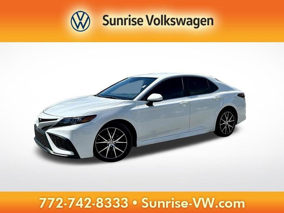 used 2021 Toyota Camry car, priced at $21,398