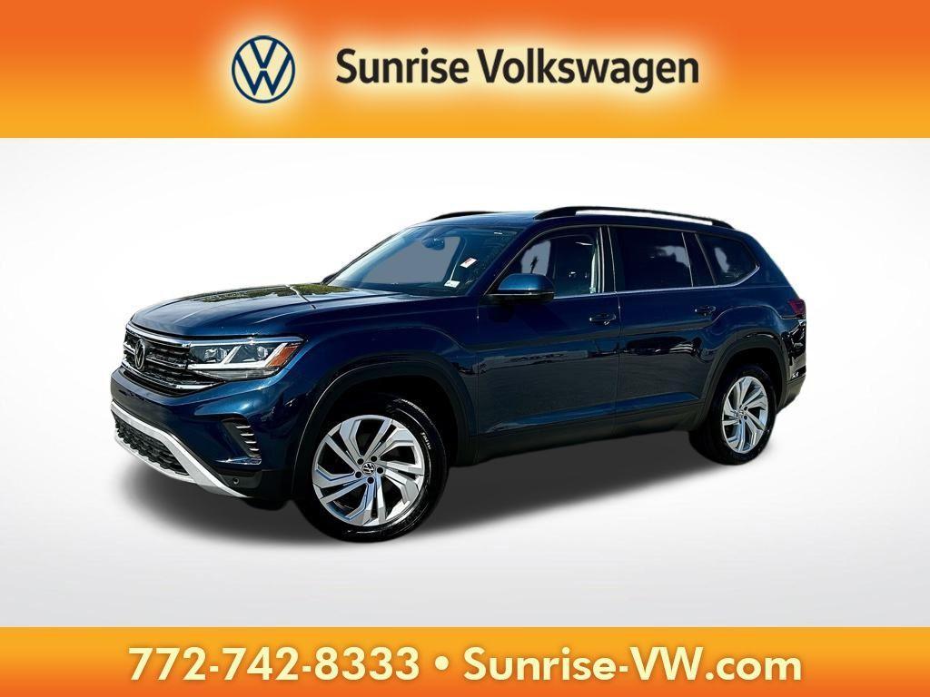 used 2021 Volkswagen Atlas car, priced at $18,532